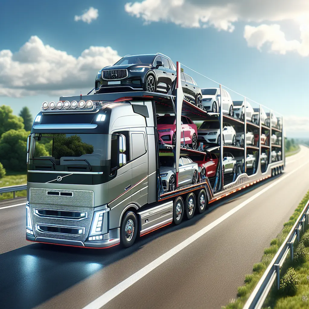A car being loaded onto a transport truck for shipping, depicting hassle-free vehicle relocation.